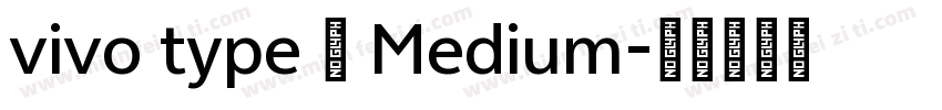 vivo type 简 Medium字体转换